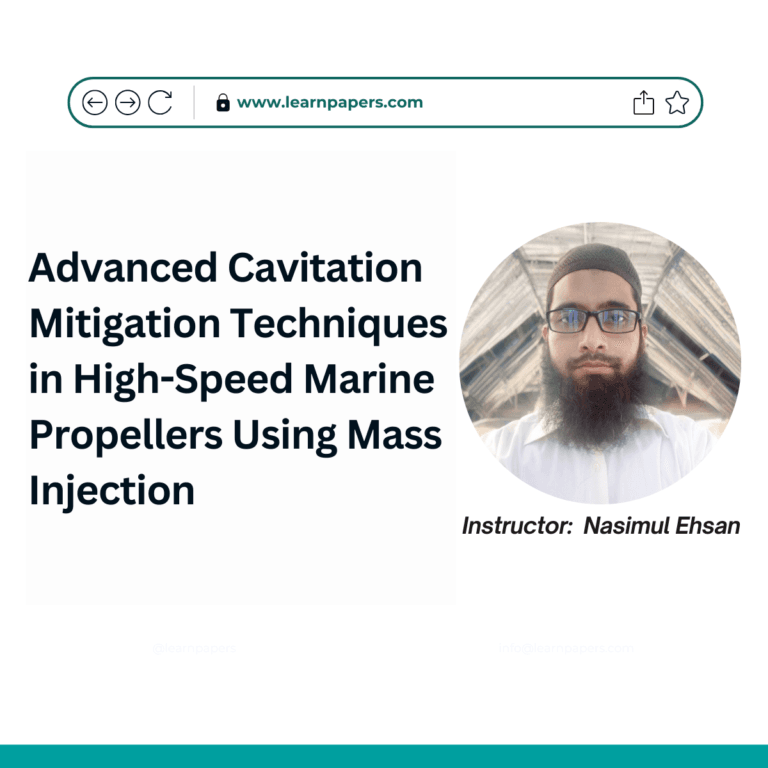 Advanced Cavitation Mitigation Techniques in High-Speed Marine Propellers Using Mass Injection